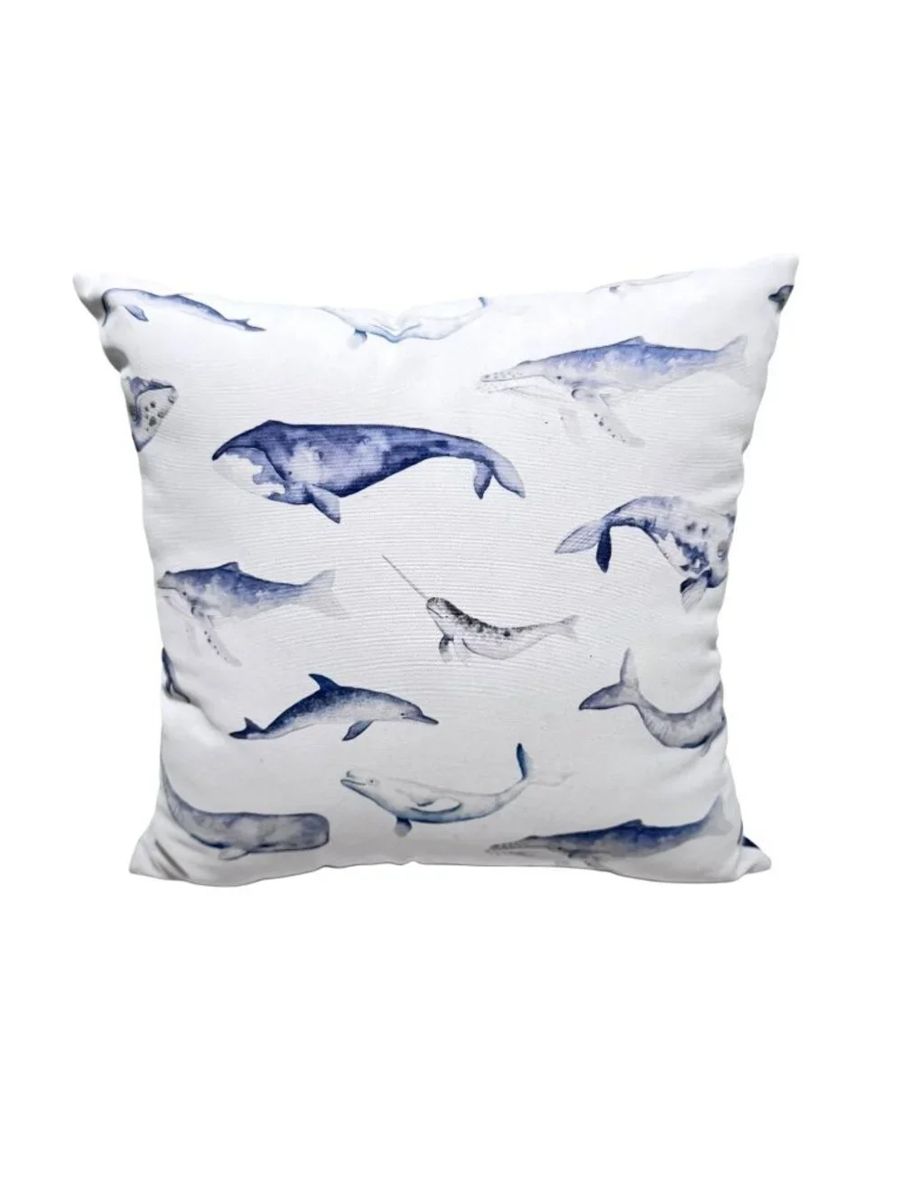RARE Pottery Barn Whales Sea Pod Decorative Pillow 15